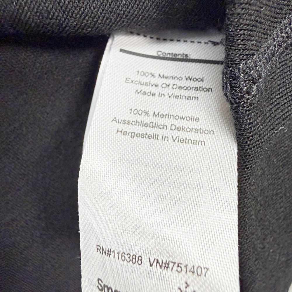 Smartwool Merino 250 Classic 1/4 Zip Baselayer Top Size XS Womens Black Dots NEW - Picture 4 of 8